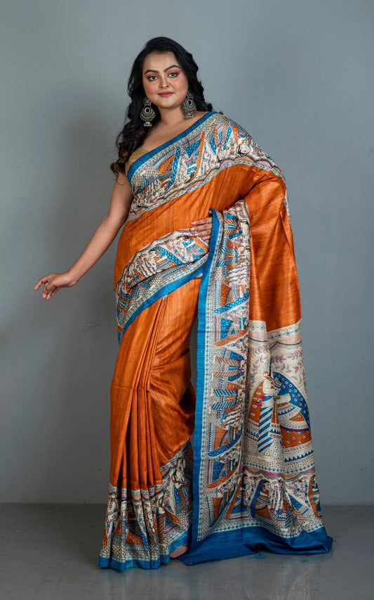 🪴New Design Of  Tussar By Ghicha Screen Print Silk Saree 
All Saree Comes  R Matching 
 Saree. Colour Tassels.
Hand Loom. Saree ..
Running Blouse..Pc ( Saree's Colour)
💯% Silk Saree Comes.With Silk Mark  Certificate (Tag)
Quality 💯% Assured
