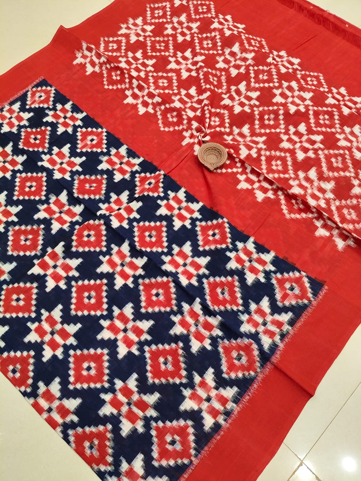 Tripti | Cotton Telia Rumal Sarees