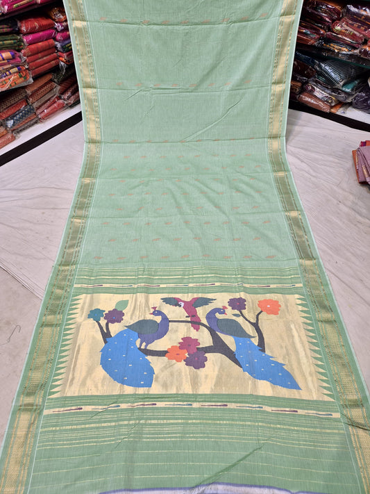 Daksha | Cotton Handloom Paithani Saree