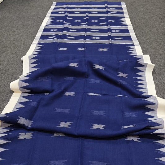 Authentic handloom
 monipuri cotton saree
With bp
