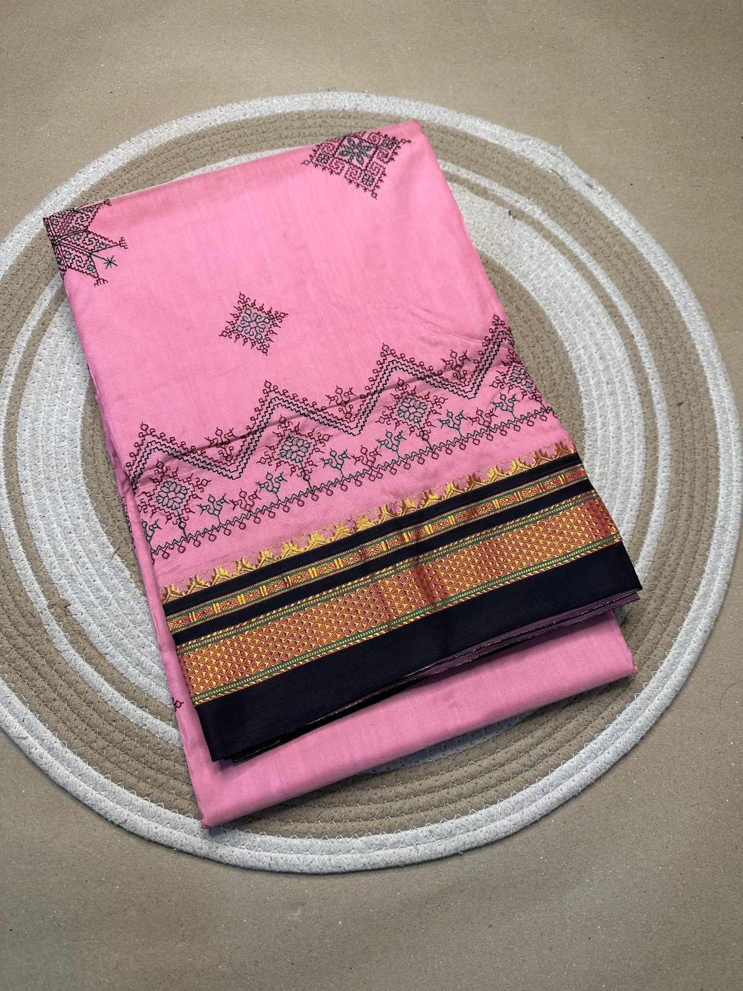 Kasitha | Kasuti Work on Cotton Saree