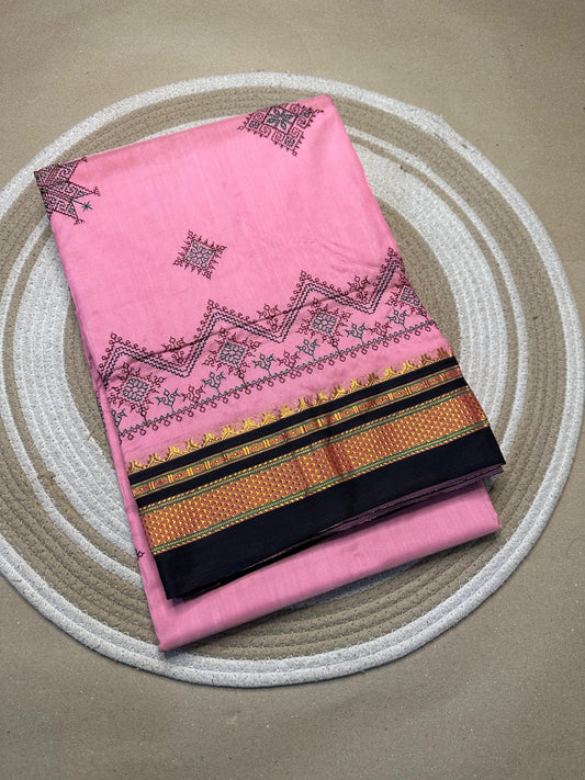 Kasitha | Kasuti Work on Cotton Saree