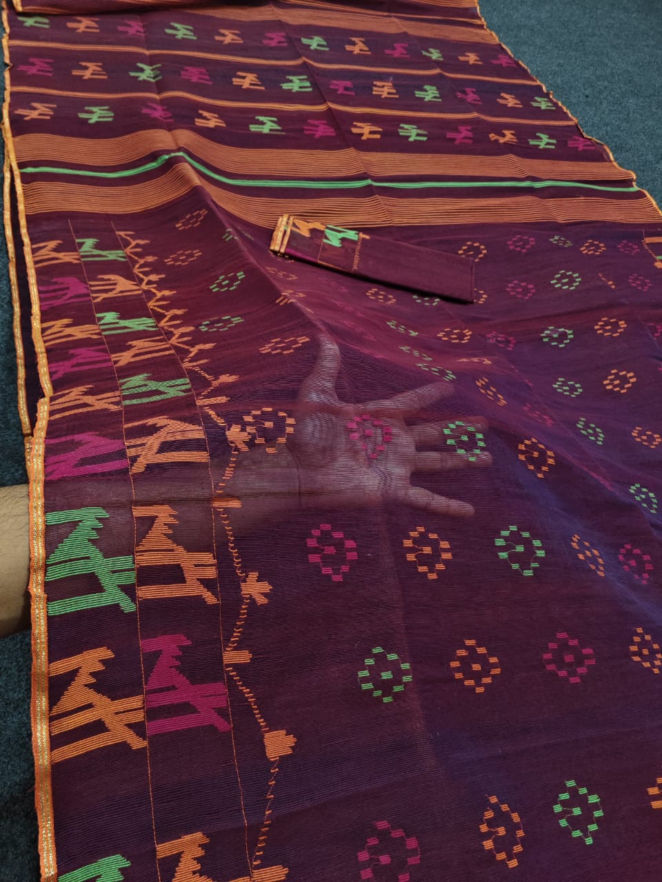 Deepthi | Cotton Silk Dhakai Saree