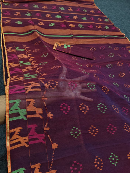 Deepthi | Cotton Silk Dhakai Saree