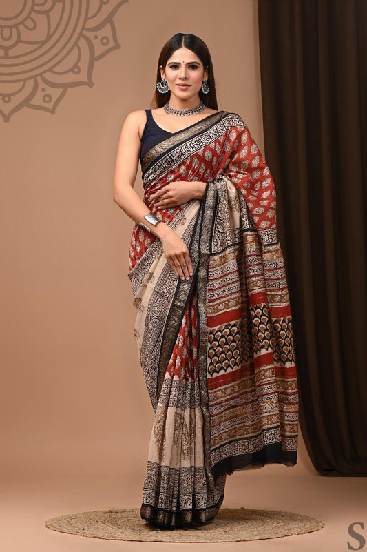 Misri | Block prints on cotton silk