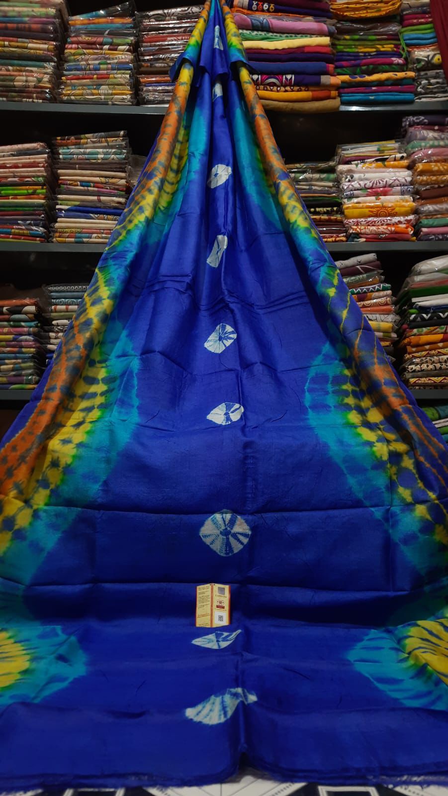 Murshidabad Pure Silk
 Dye Shivori Work Sarees 
With Blouse Piece 