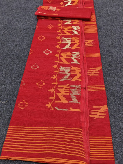 Authentic bangladesi 
half silk jamdani
With bp