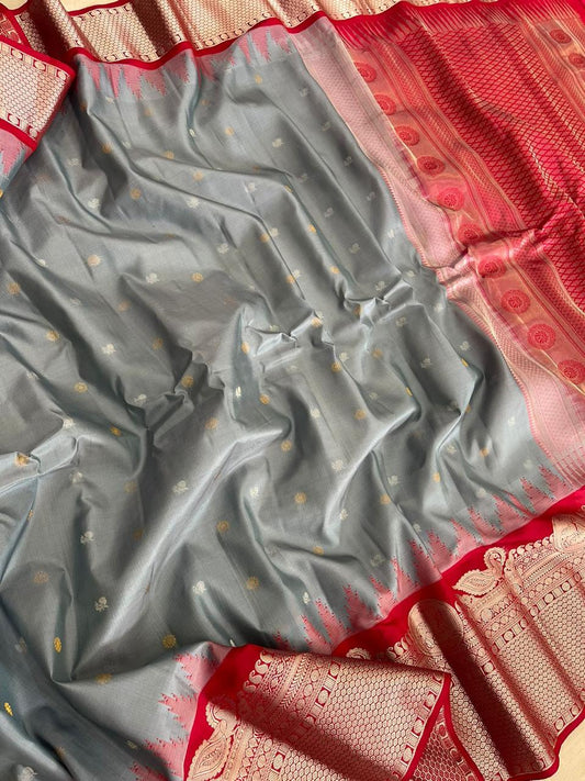 Bruna | Gadwal Sarees in pure Silk