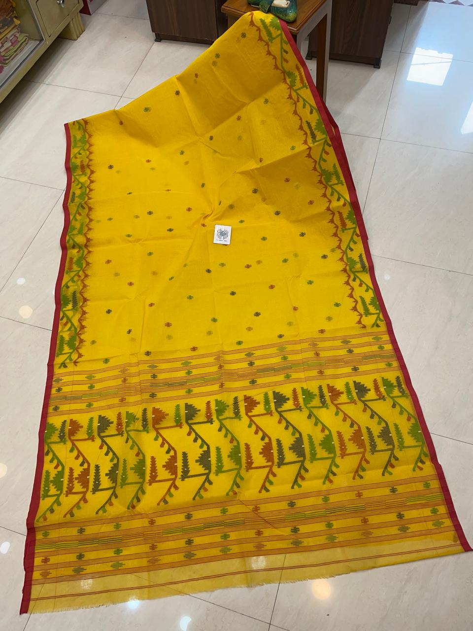 Jaivika | handwoven Cotton Needlework jamdani saree
