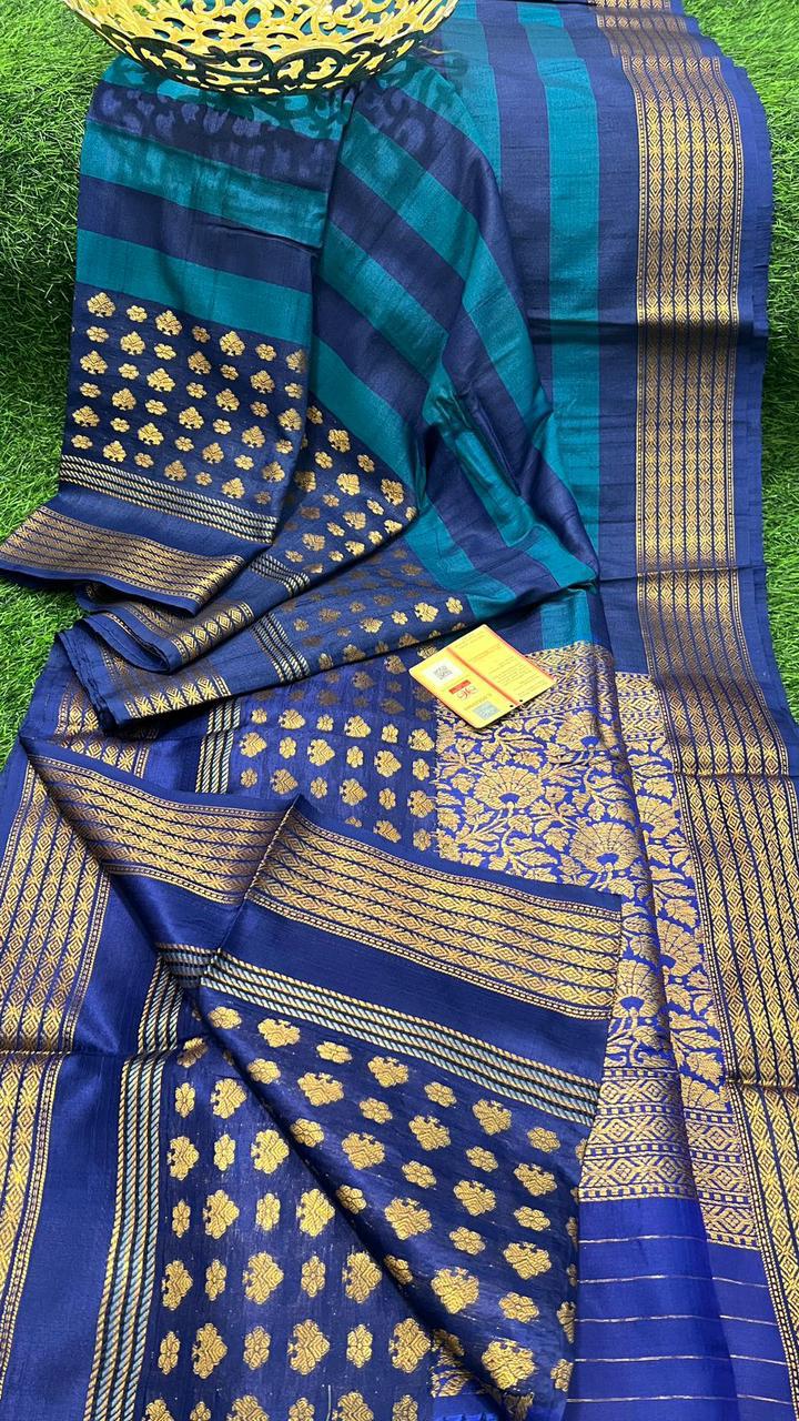 Hansika-tussar-banarasee | Tussar silk Banarasee sarees