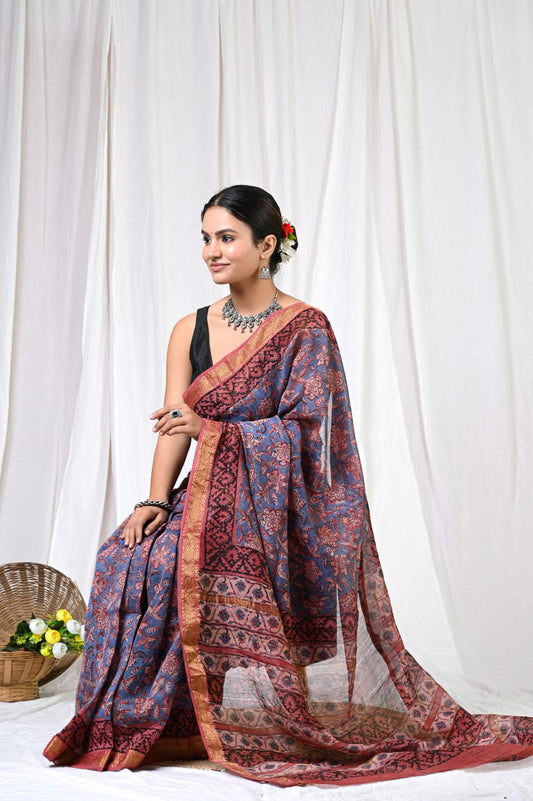 🍁new arrival🍁
Naspal pomegranate print 
👌Maheswari silk saree👌
Hand block printed Maheswari silk sarees with blouse
Size- 6.5 with blouse
Quality- silk by silk
Approx weight- 470 gram
👉Pure hand block
 
