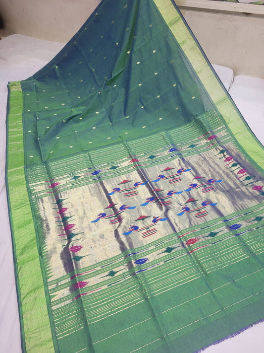 Rakshitha | Cotton Handloom Paithani Saree