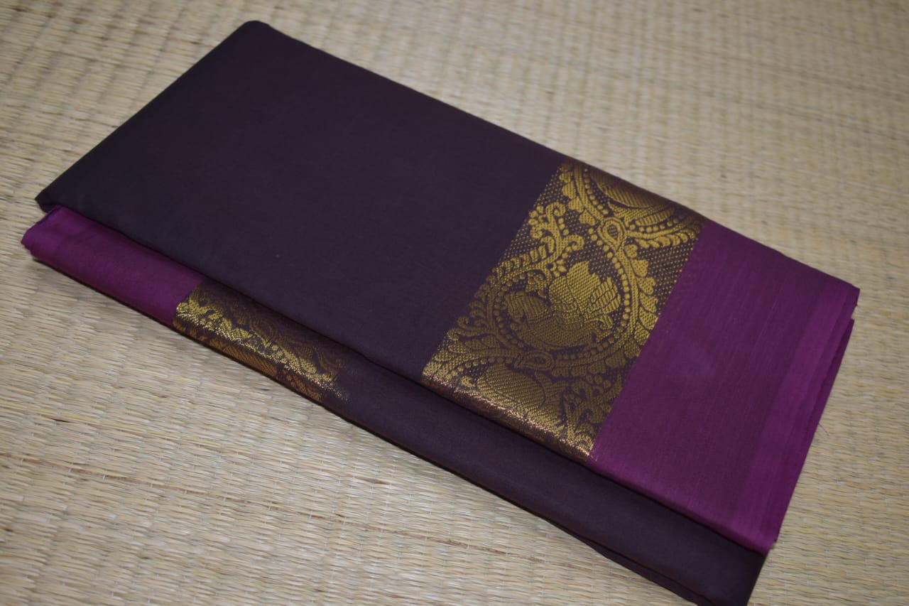 Chettinadu Cotton Saree in Black