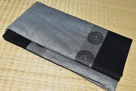 Chettinadu Cotton Saree in Gray