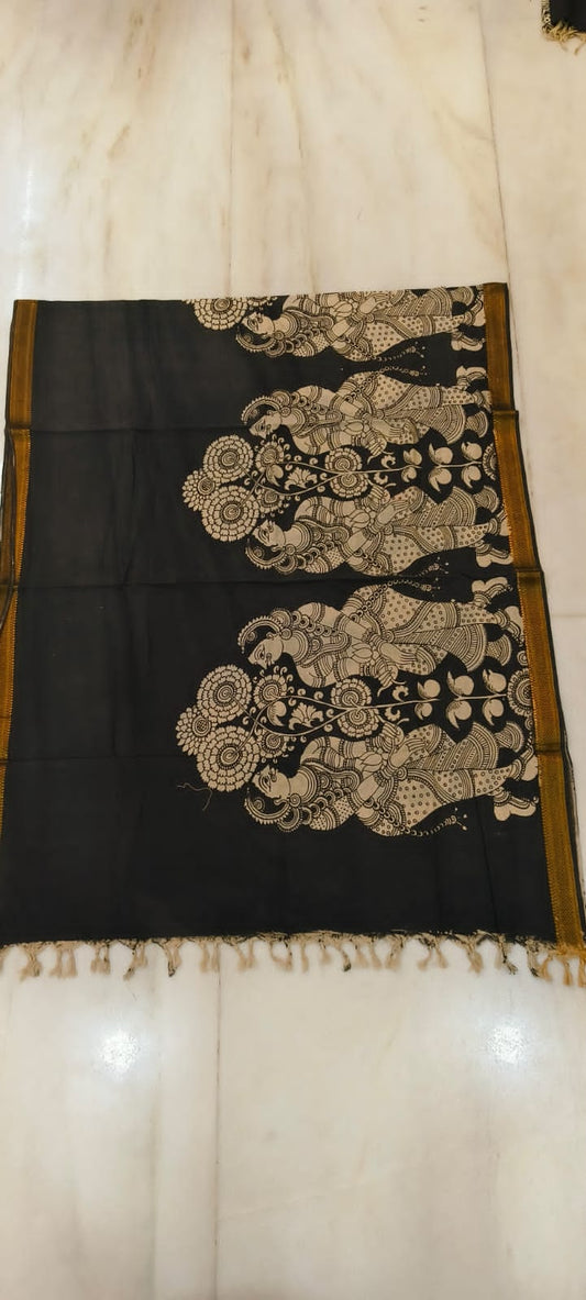 Kanaka | Kalamkari-Silk-Dupatta