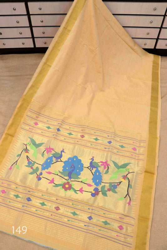 Divnara | Cotton Handloom Paithani Saree