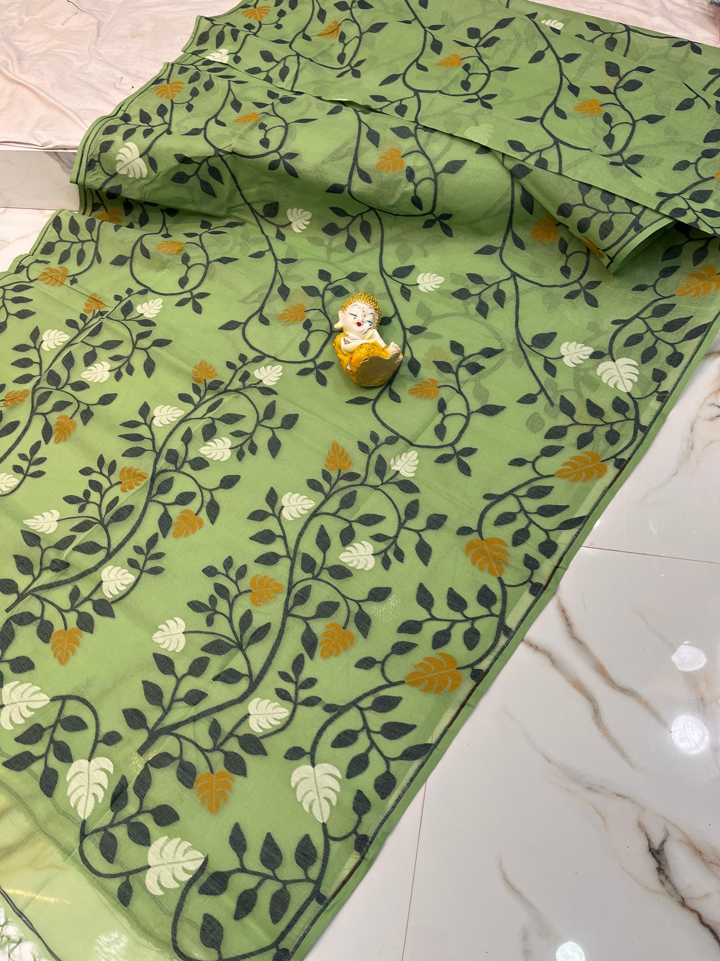 Janami | Cotton Dhankai Jamdani Saree