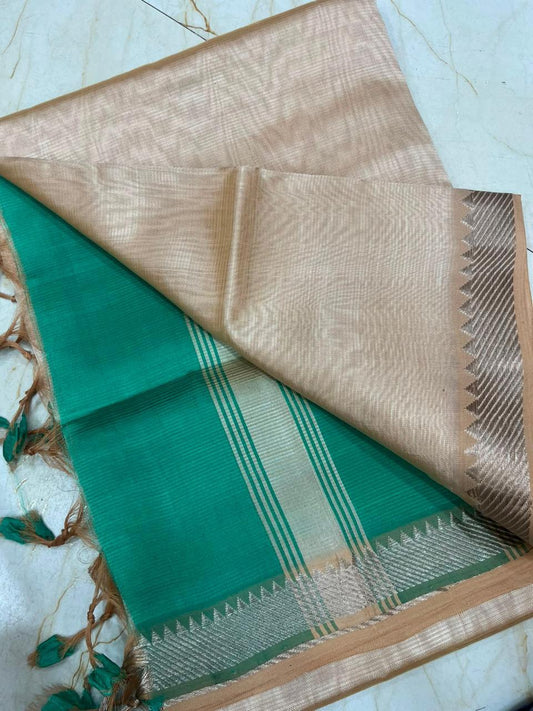MANGALAGIRI pattu sarees
 with nizam border sarees.

Contrast blouse and pallu.