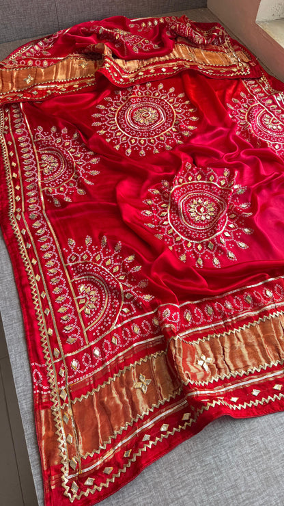 Aaranjali | Gota Patti on Gajji Silk