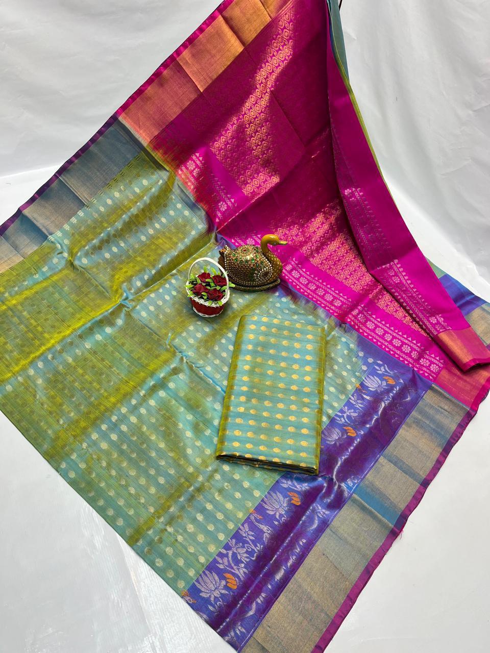 Unima | Uppada Pattu Saree with all over buttis