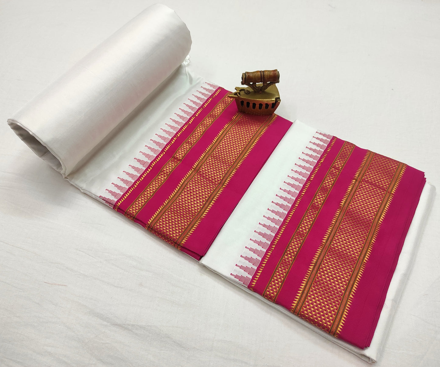 Charmy-ilkal-pure-silk-saree | Plain Ilkal Pure Silk Saree