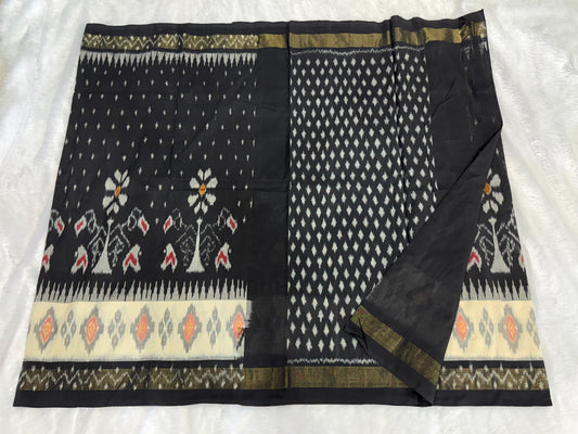 New arrivals 
Pure Mercerized  100 count
double ikat cotton  sarees 
With  blouse included with saree