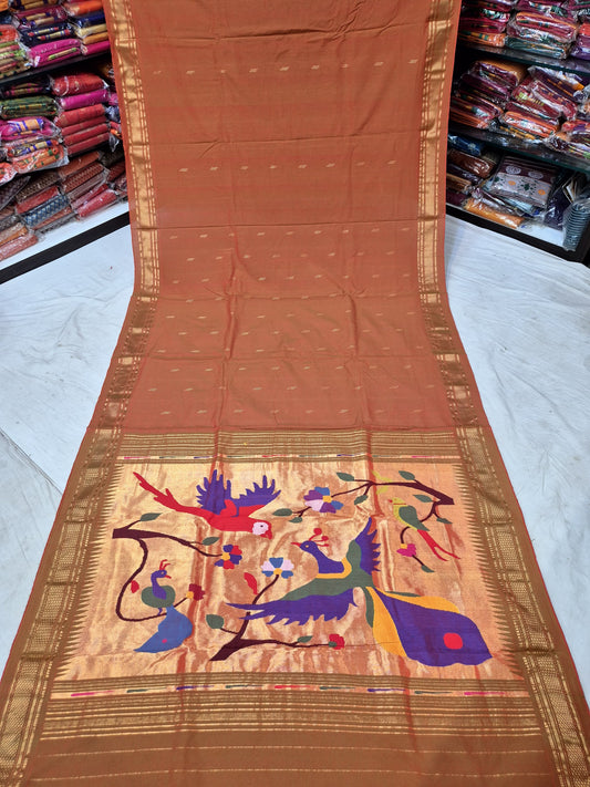 Charvi | Cotton Handloom Paithani Saree