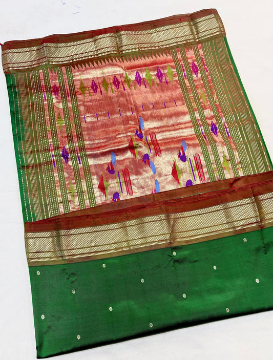 Tishmika | Pure handloom silk paithani