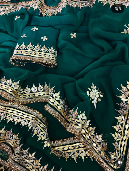 Gauravi | Gota patti Saree