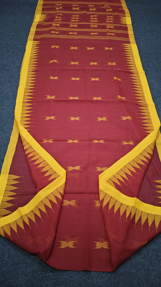 Handloom manipuri cotton saree
With bp