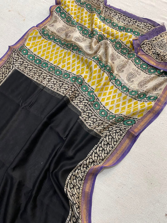 Let’s Wear #ethicallymade✅
🍁Beautifully Crafted Maheshwari Silk Saree  collection🍁
 Specially Designed in Bagru  jahota rapid dabu hand block print
100% Natural Dye
Fabric : Maheshwari Silk 
Length : 5.5 Meters
Blouse Piece : 0.90 Meter
