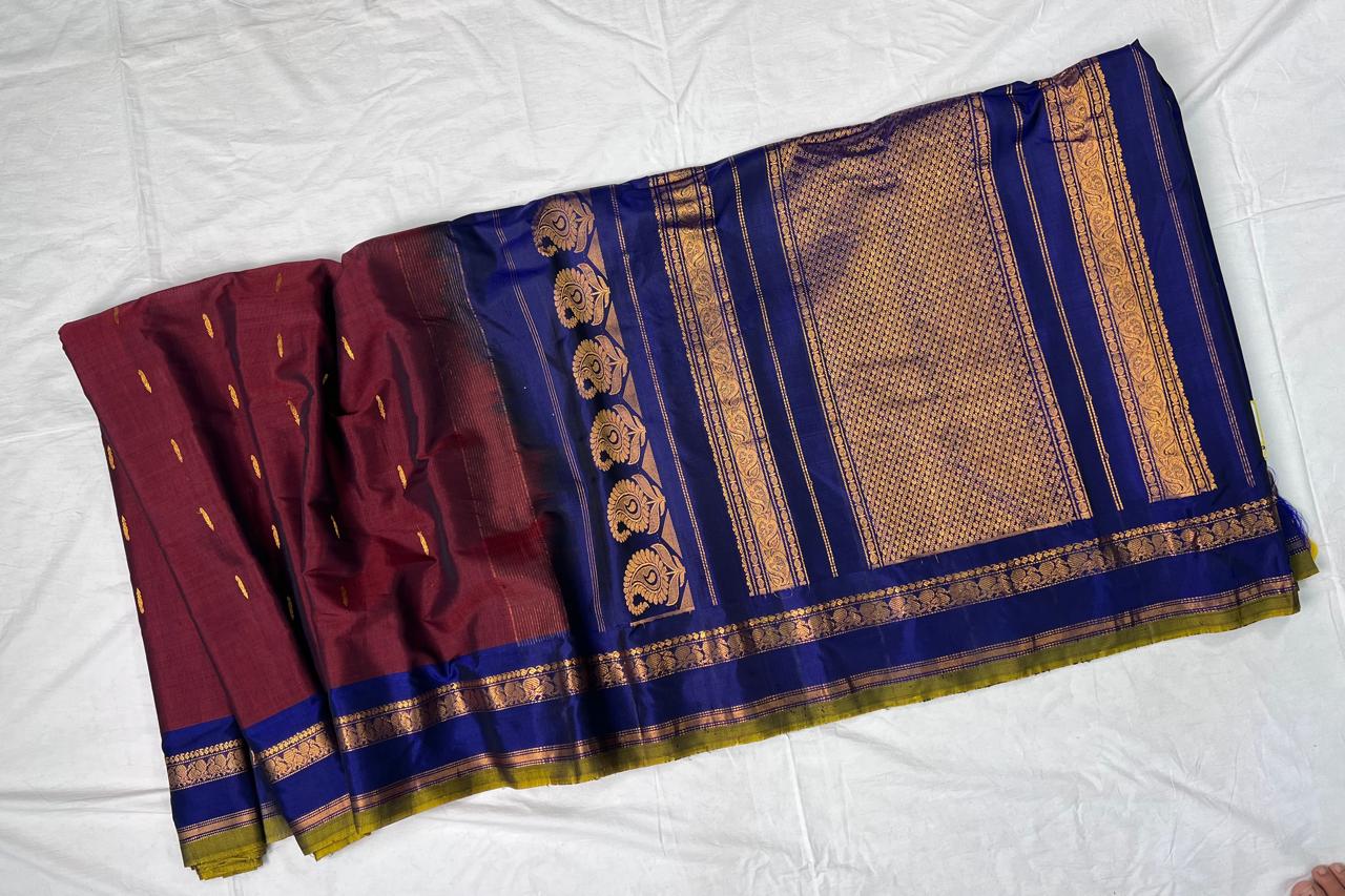 Gajala | Gadwal Sarees in Silk Cotton