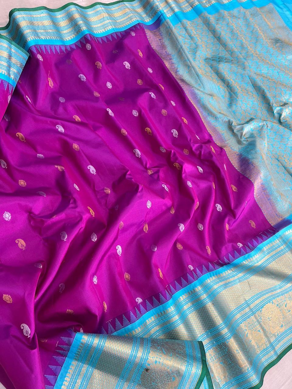 Catherine | Gadwal Sarees in pure Silk