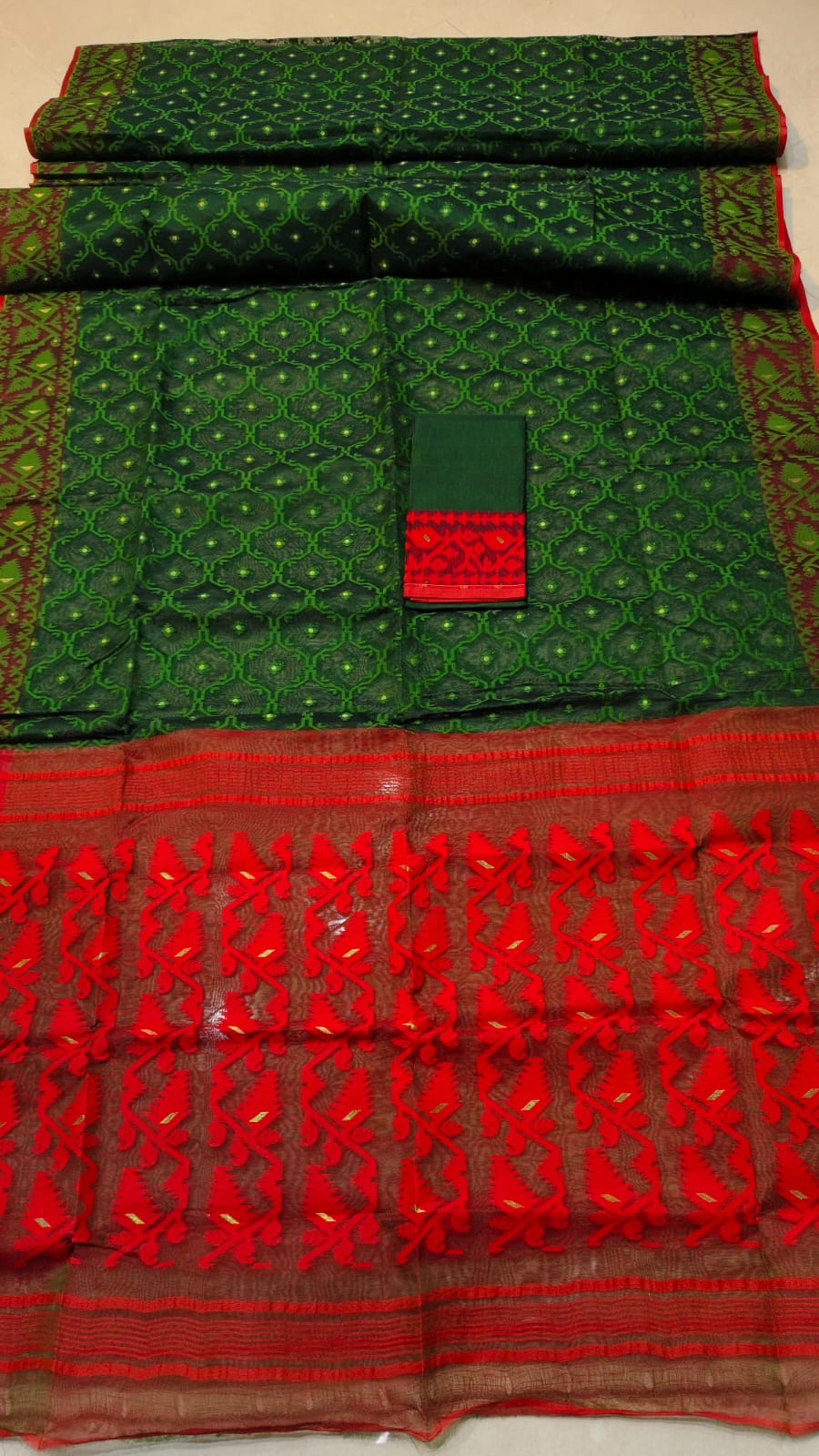 Jasmineashi | Half Silk Jamdani