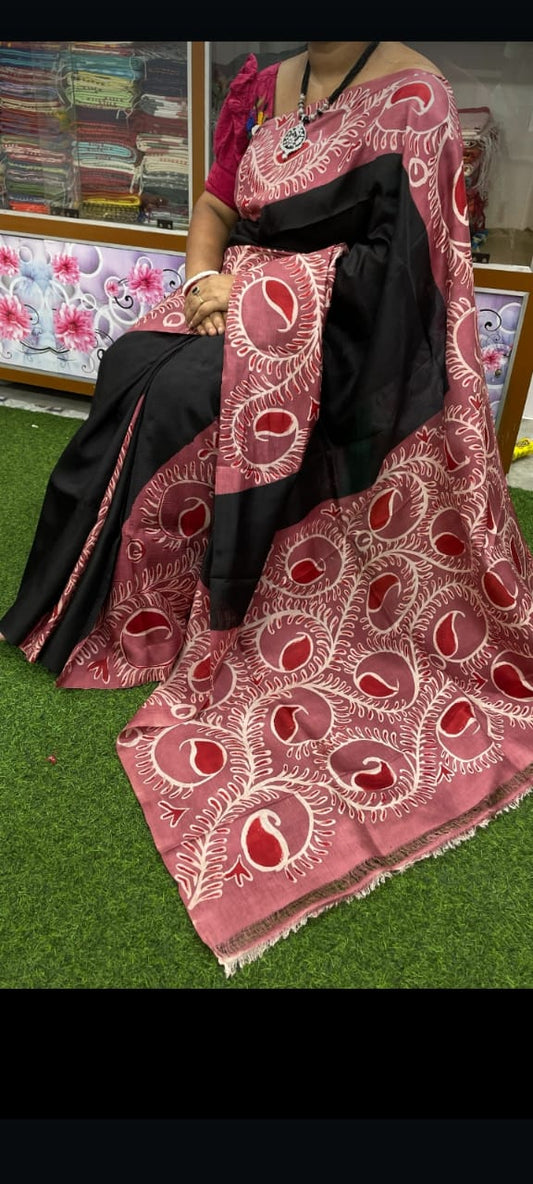 Adilini | Murshidabad Silk Batik Sarees