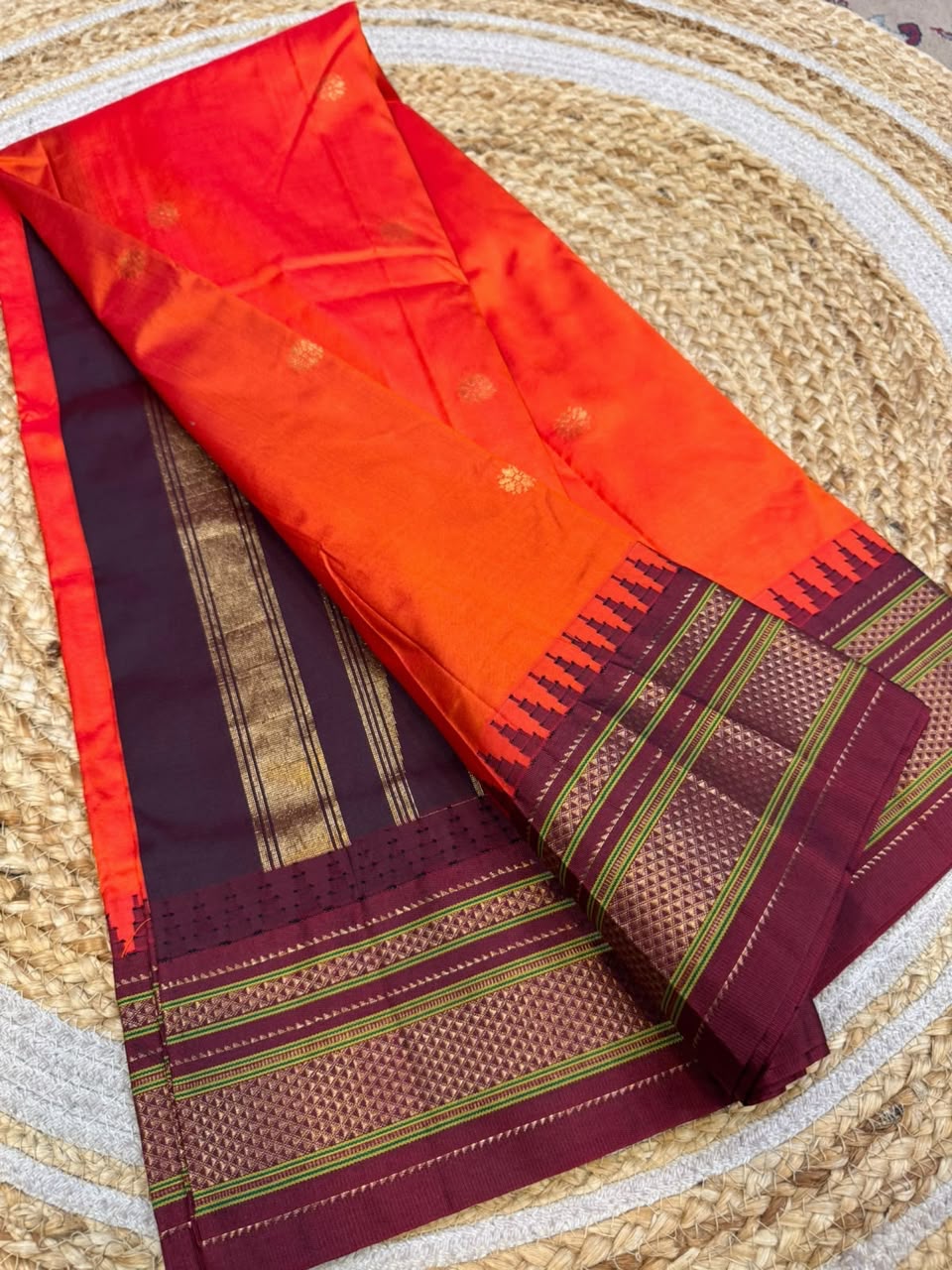 *All New Colours* 

*Exclusive silk ilkal saree*
*Pure silk korvai temple border* with *body butta* design superior quality ilkal saree & contrast blouse 
6.10mtrs length 
Full body pure silk 
Border, pallu & blouse semi silk 