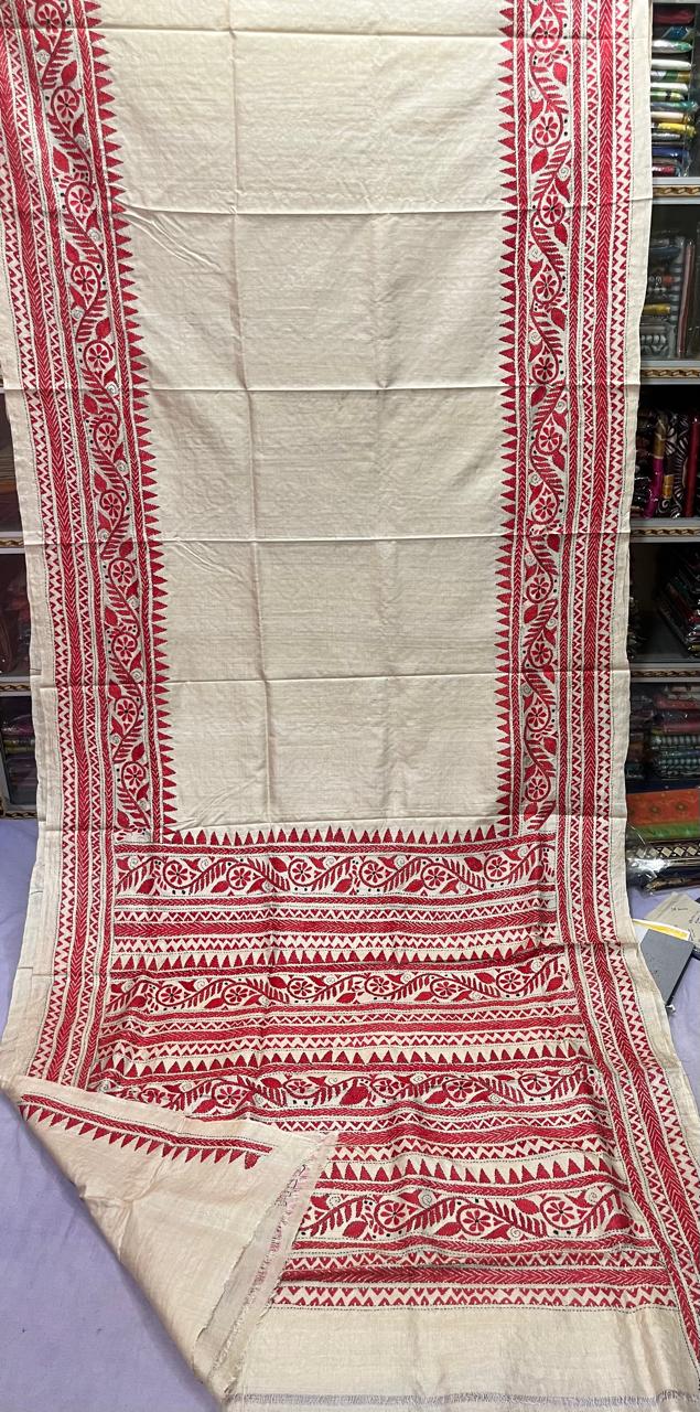 Available tashar katha stich saree
With bp
With silk mark