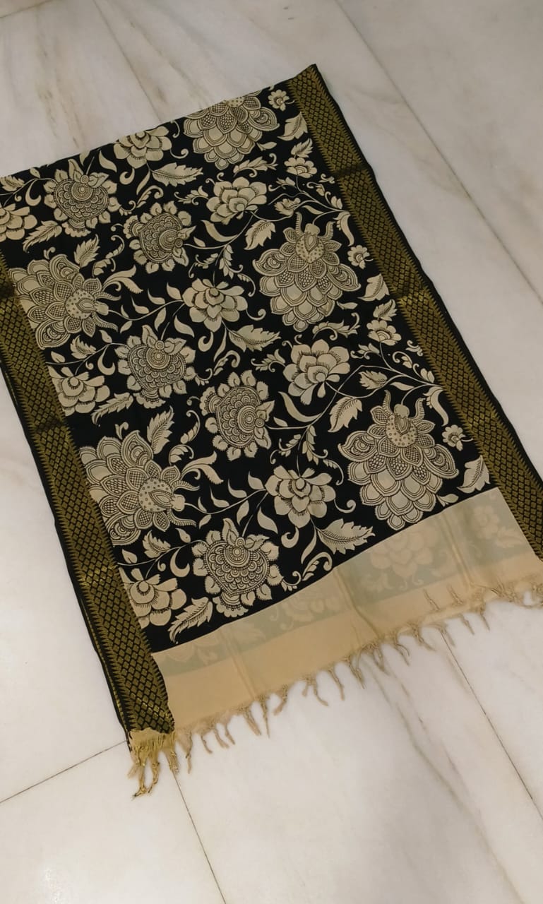 Phool | Kalamkari-Silk-Dupatta