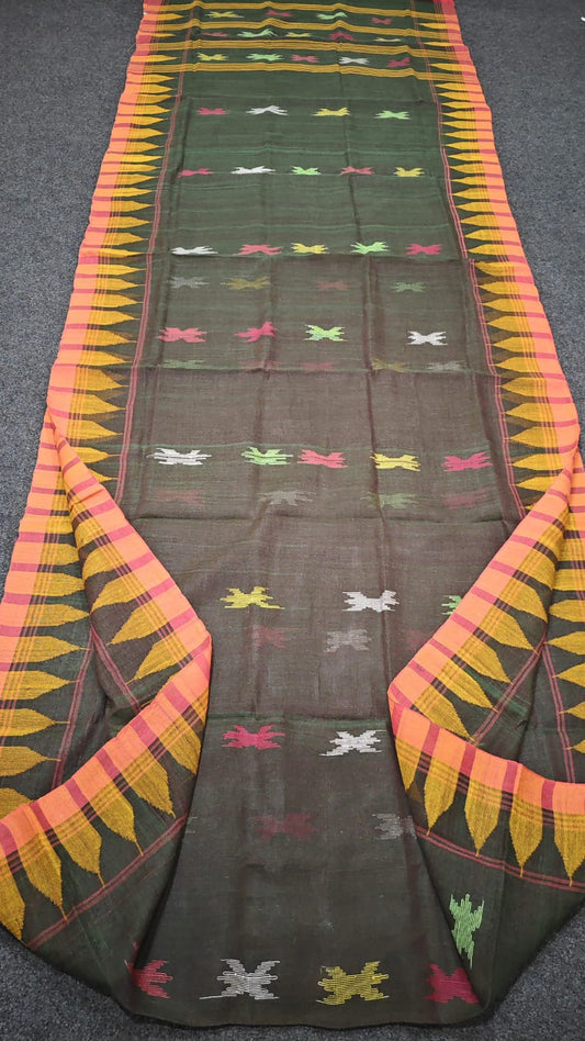 Handloom manipuri cotton saree
With bp