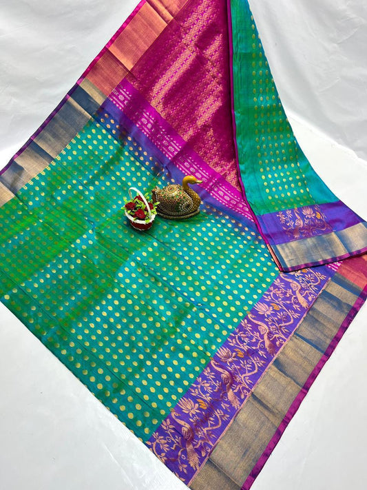 Unathi | Uppada Pattu Saree with all over buttis