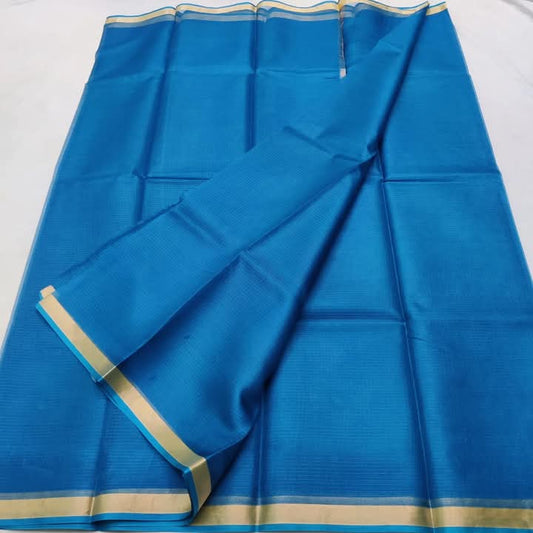 Neeli | Plain Kota Doria Sarees