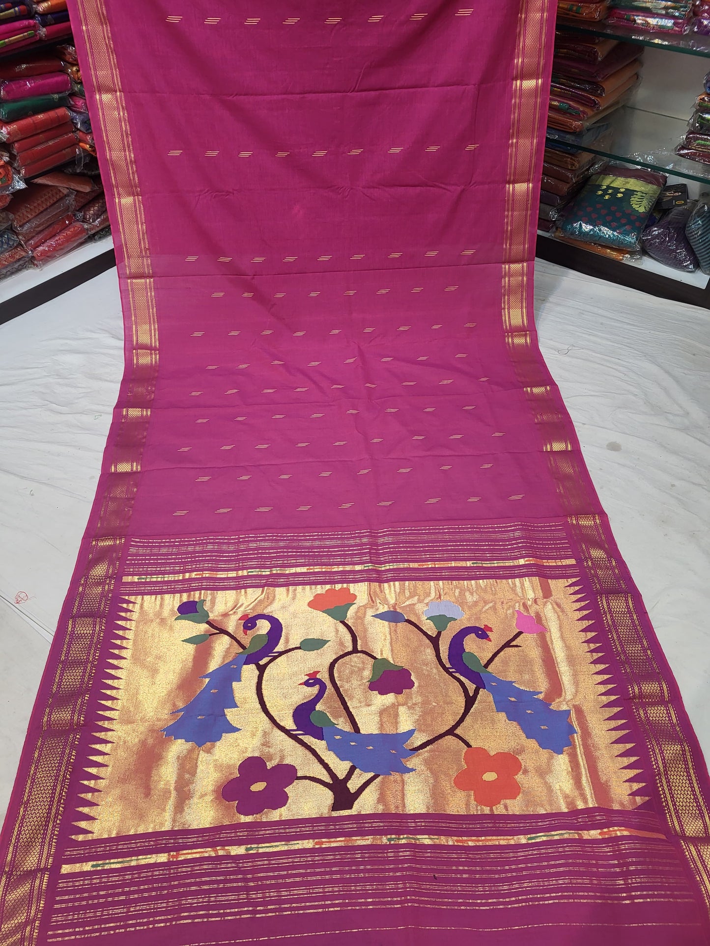 Gadima | Cotton Paithani Saree