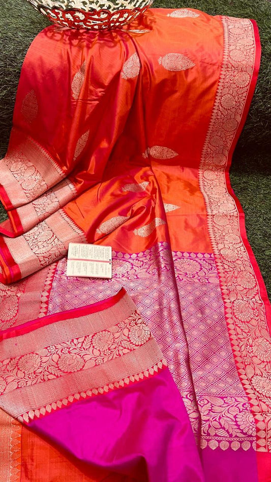 Bhira-katan-silk | Banarasi Sarees in Katan Silk