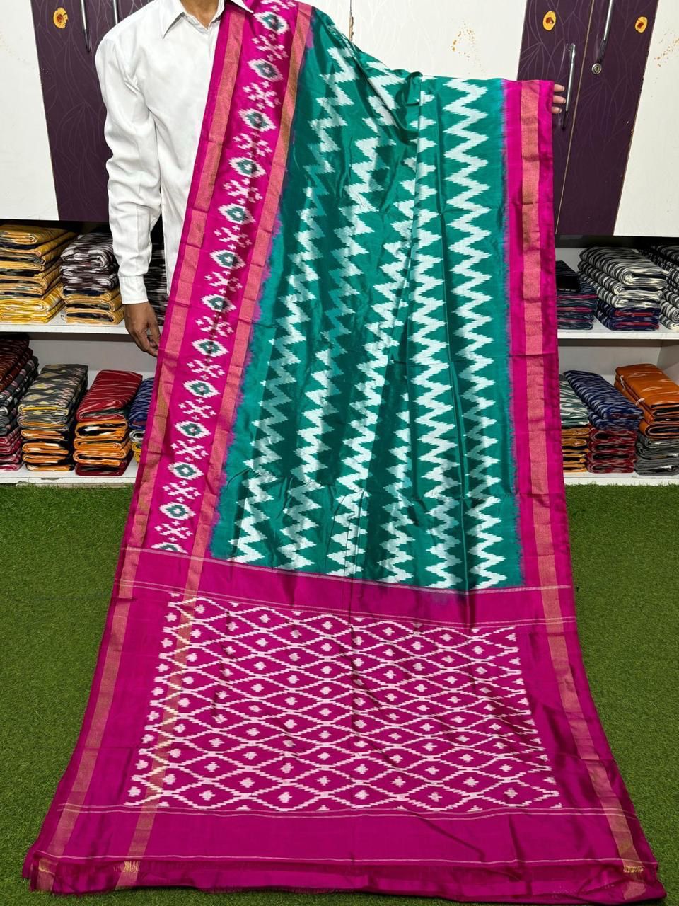 Hina | Pure silk ikat saree