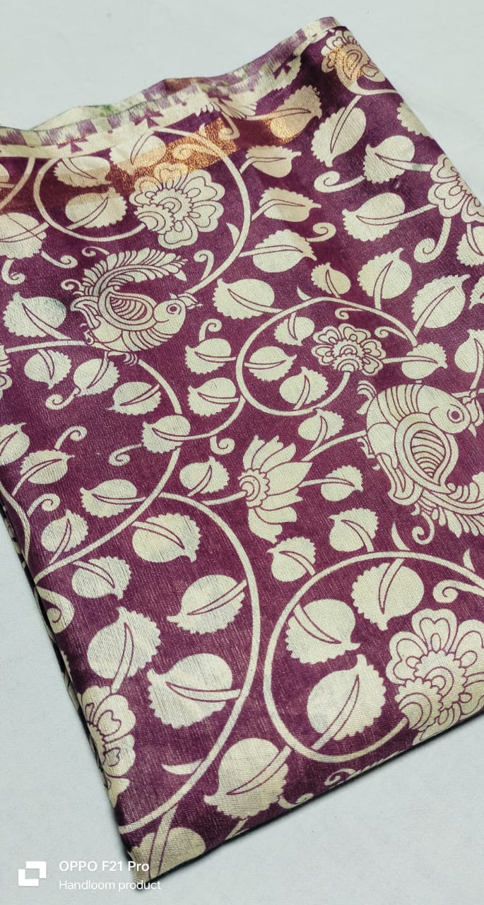 Mantriki | Mangalagiri Screen Printed Saree