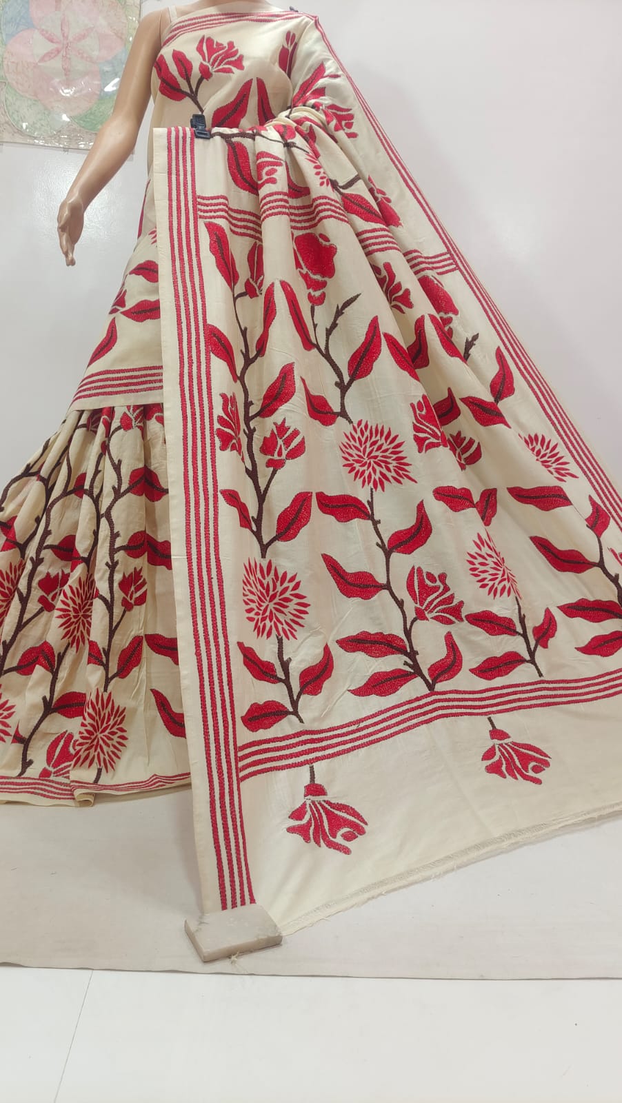 Pure Tassor kanthastich 
with bp 
Silk mark certified
