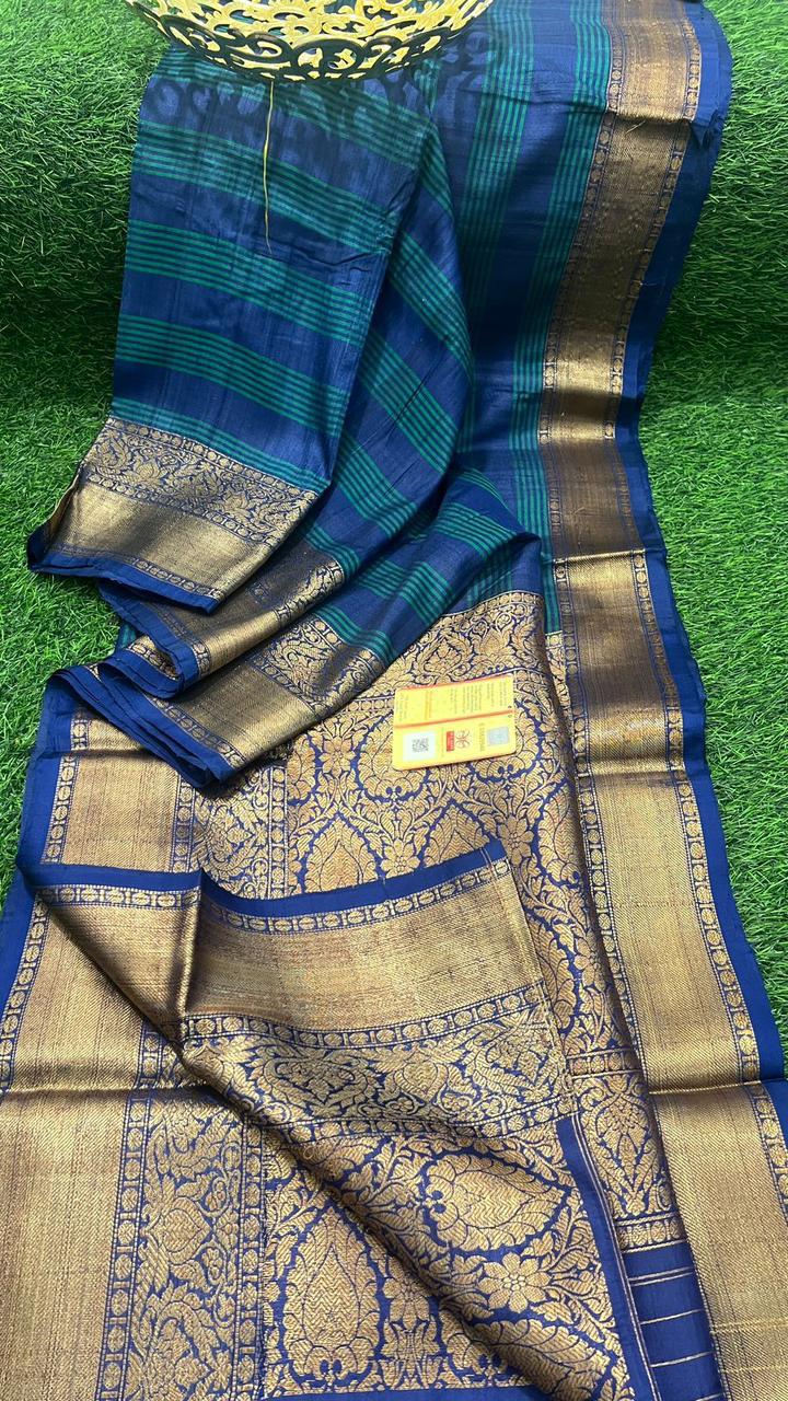 Gowri-tussar-banarasee | Tussar silk Banarasee sarees