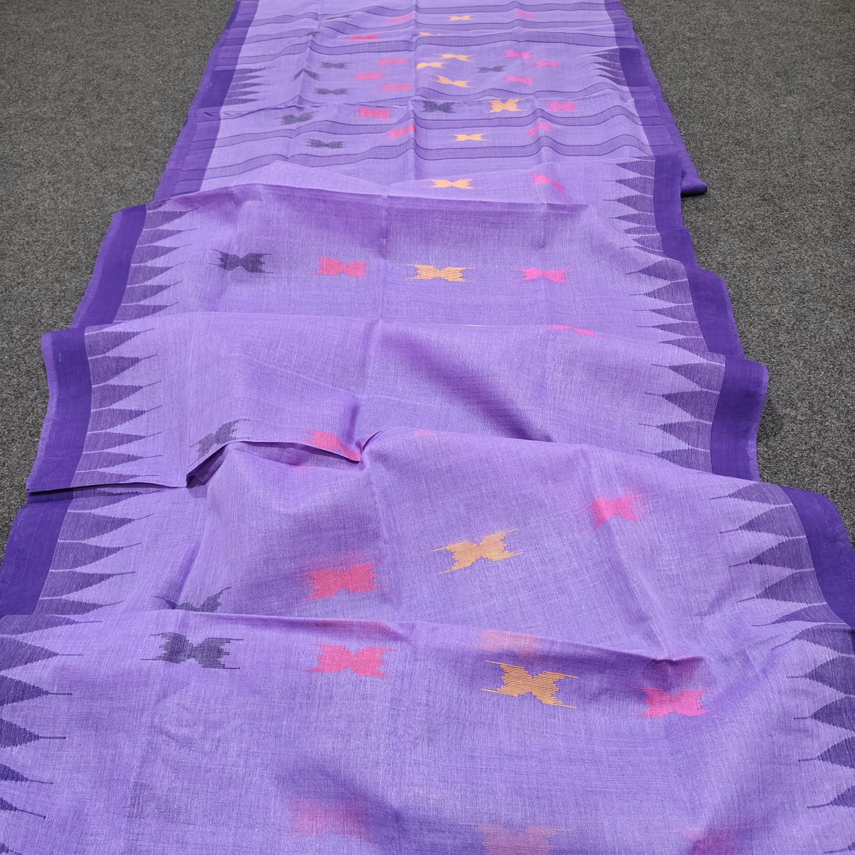 Authentic handloom
 monipuri cotton saree
With bp
