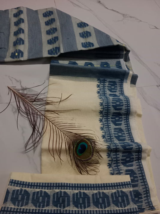 Jamar | Soft Cotton Jamdani Saree