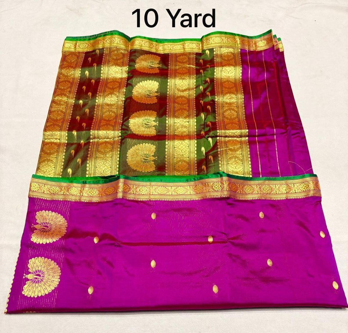9 yards pure silk Jijamata saree